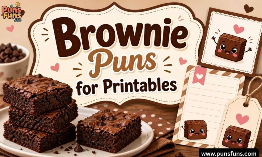 Brownie Puns for Printables