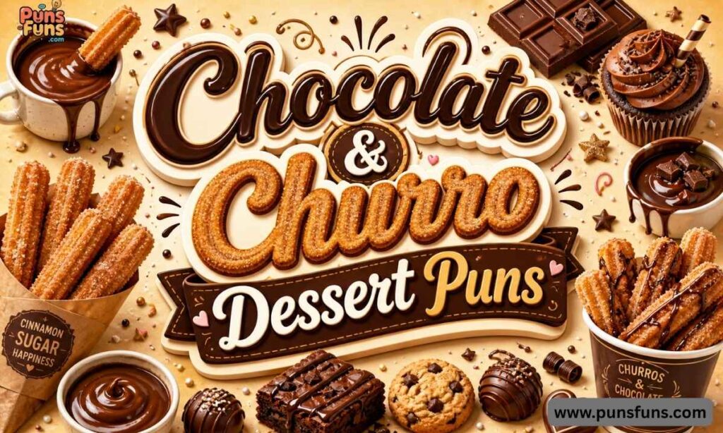 Chocolate & Churro Dessert Puns