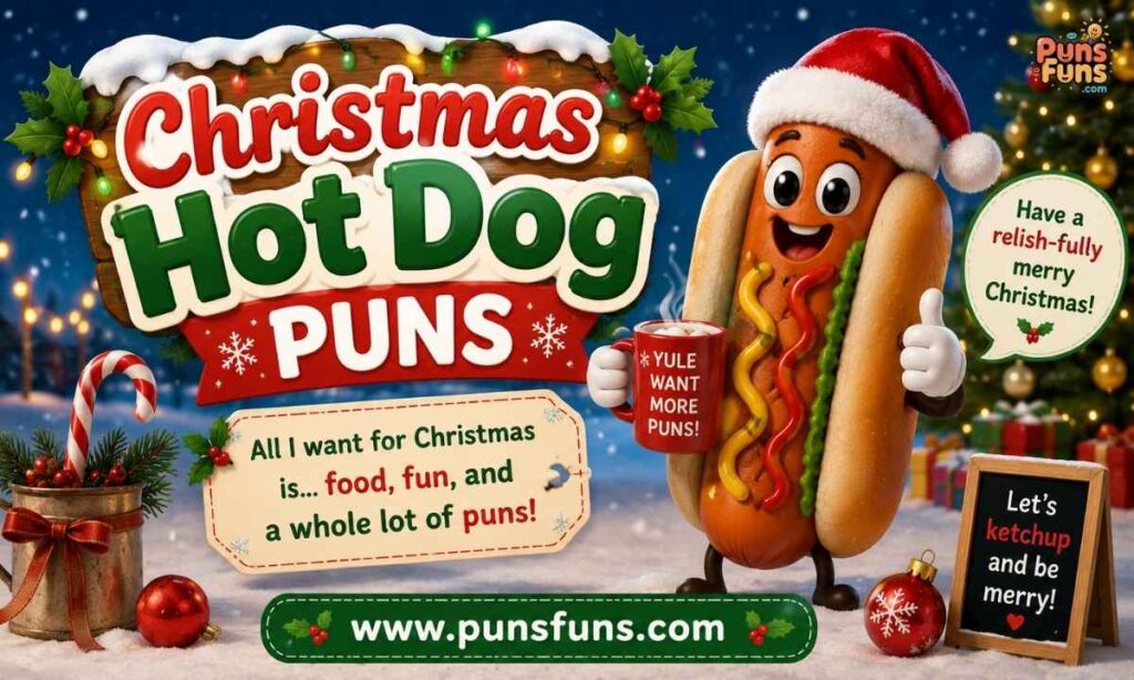 Christmas Hot Dog Puns