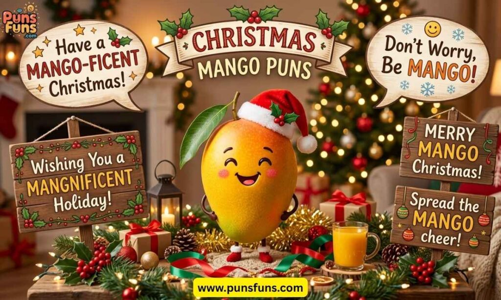 Christmas Mango Puns