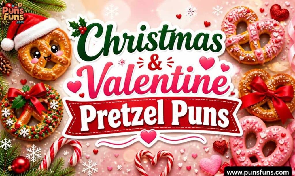 Christmas & Valentine Pretzel Puns 