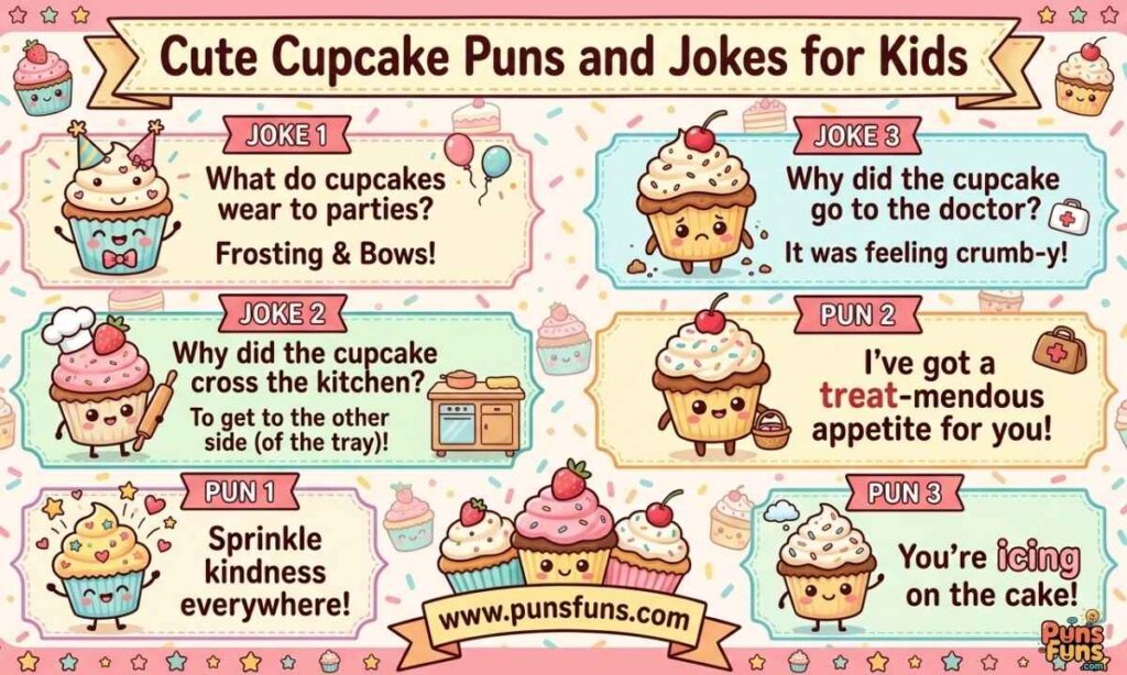 Cute Cupcake Puns and Jokes for Kids