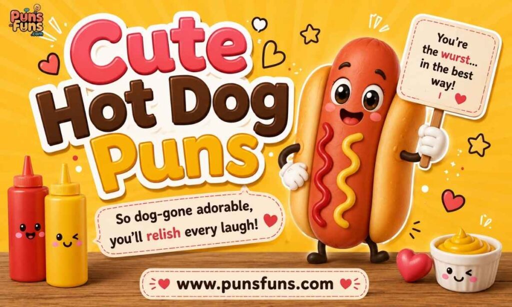 Cute Hot Dog Puns