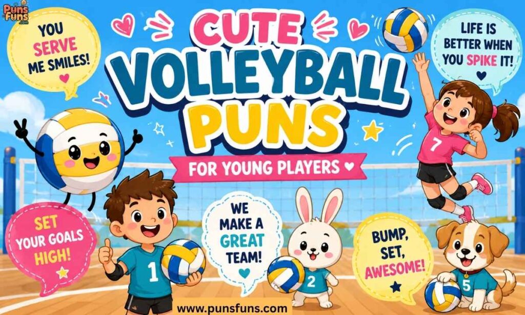 Cute Volleyball Puns for Young Players