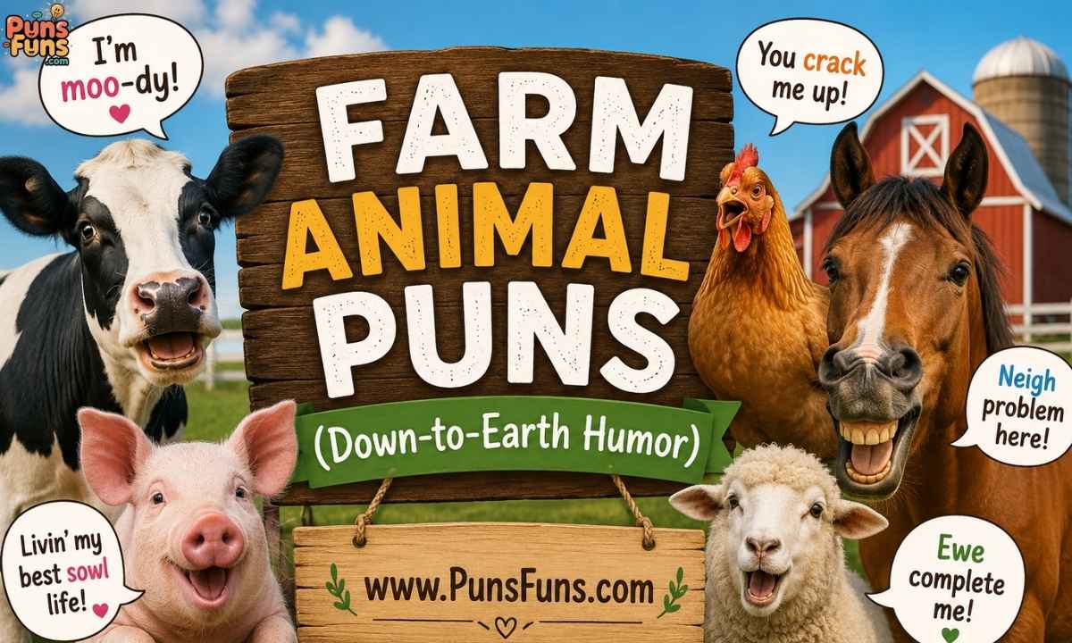 Farm Animal Puns (Down-to-Earth Humor)