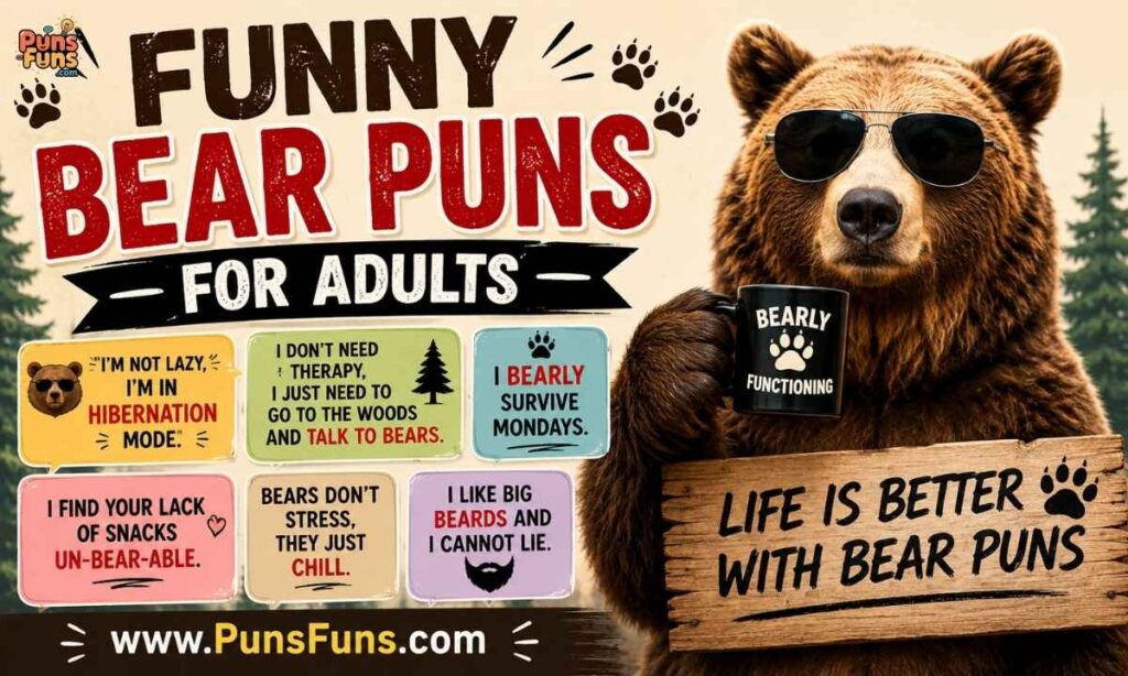 Funny Bear Puns for Adults