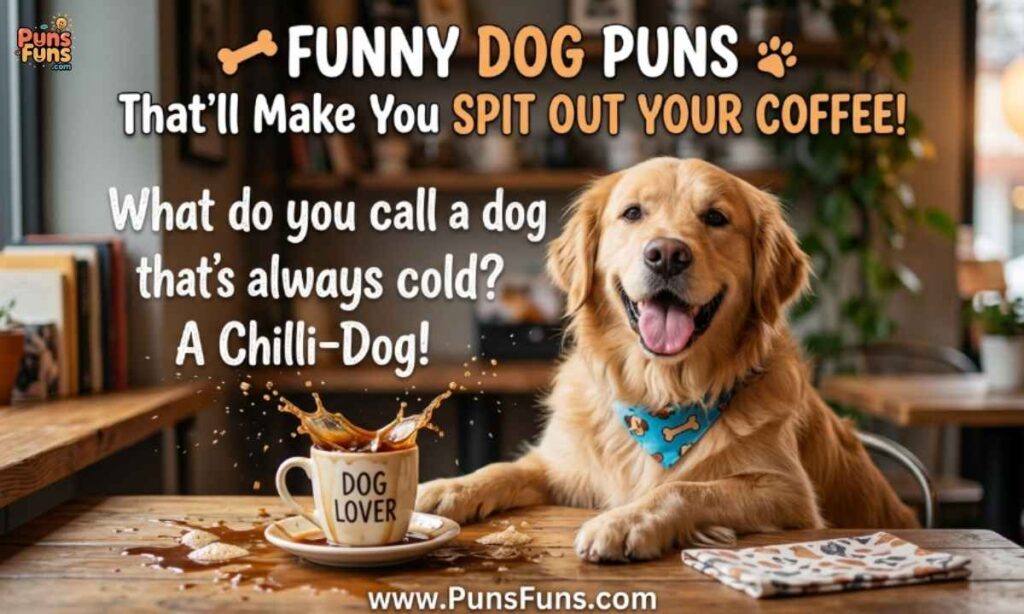 Funny Dog Puns That'll Make You Spit Out Your Coffee