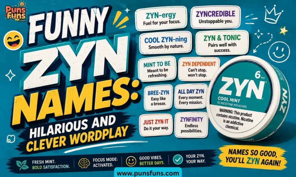 Funny Zyn Names: Hilarious and Clever Wordplay

