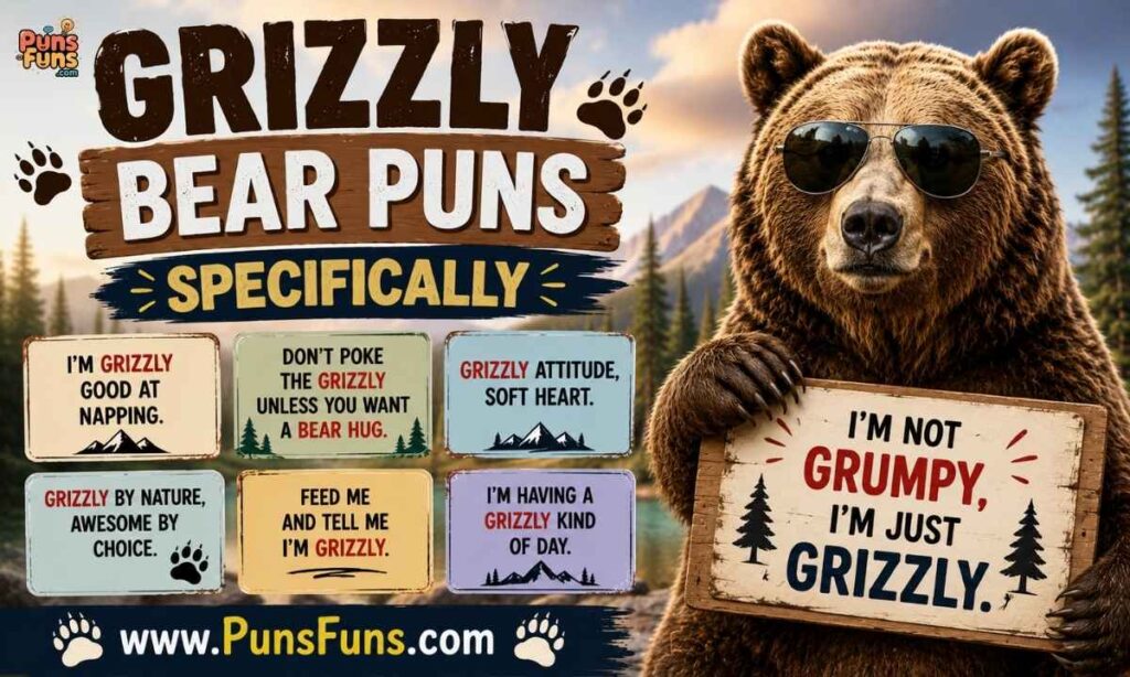 Grizzly Bear Puns Specifically