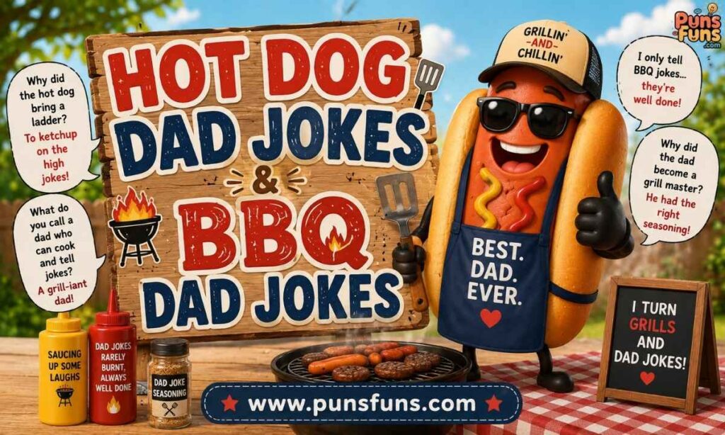 Hot Dog Dad Jokes & BBQ Dad Jokes