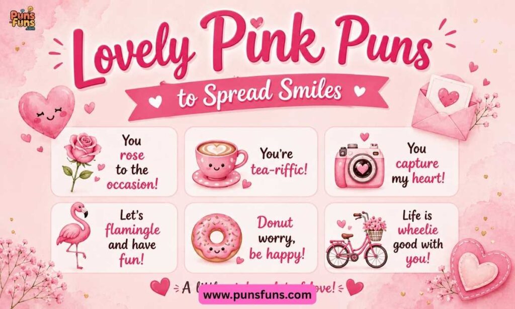 Lovely Pink Puns to Spread Smiles