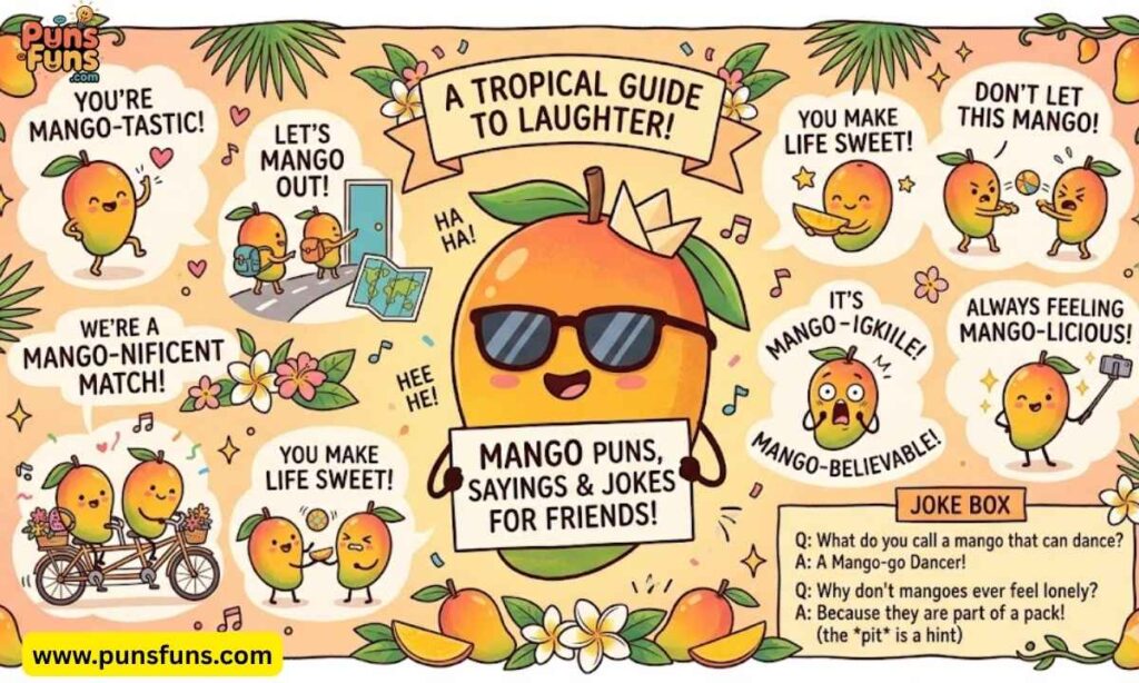Mango Puns for Friends, Sayings & Jokes