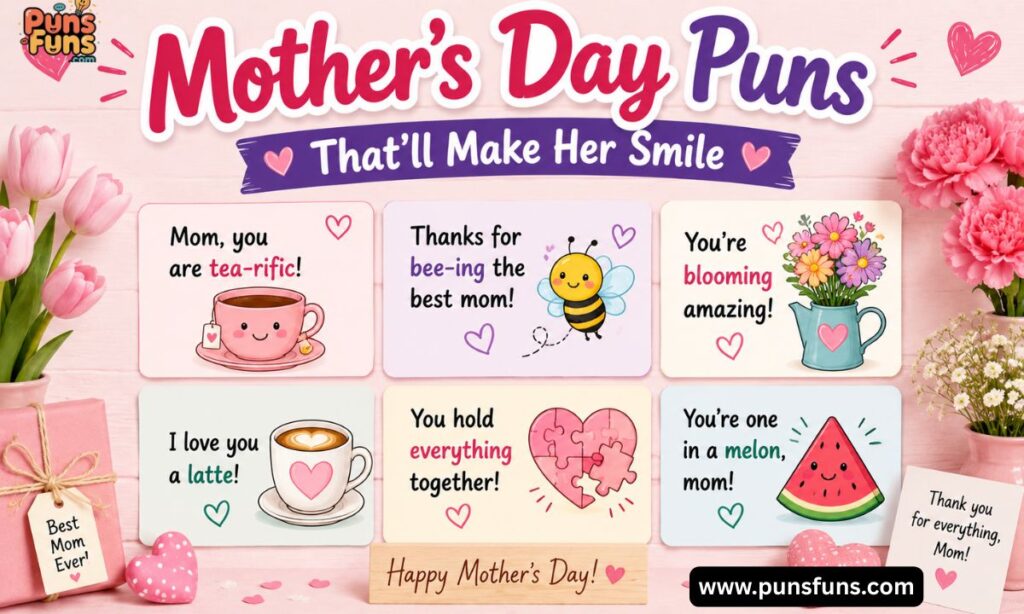 Mother’s Day Puns That’ll Make Her Smile