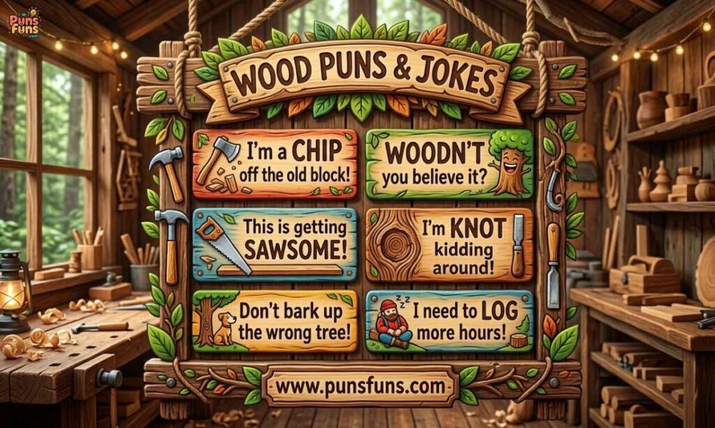 Random Fun Wood Puns