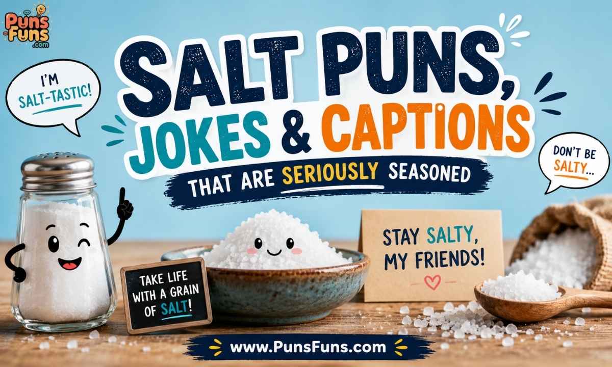 Salt Puns, Jokes & Captions That Are Seriously Seasoned