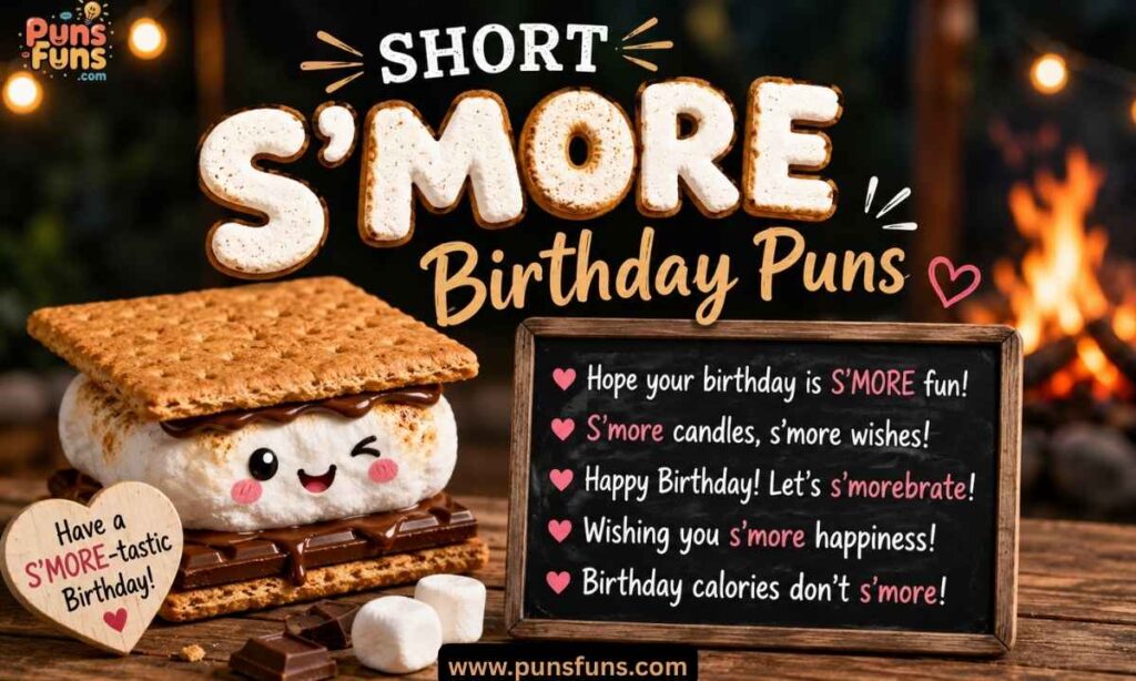 Short S'more Birthday Puns