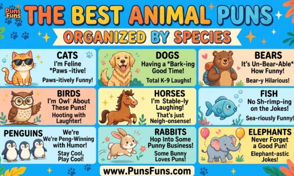 The Best Animal Puns, Organized by Species