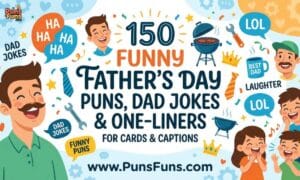 150 Funny Father's Day Puns, Dad Jokes & One-Liners for Cards and Captions