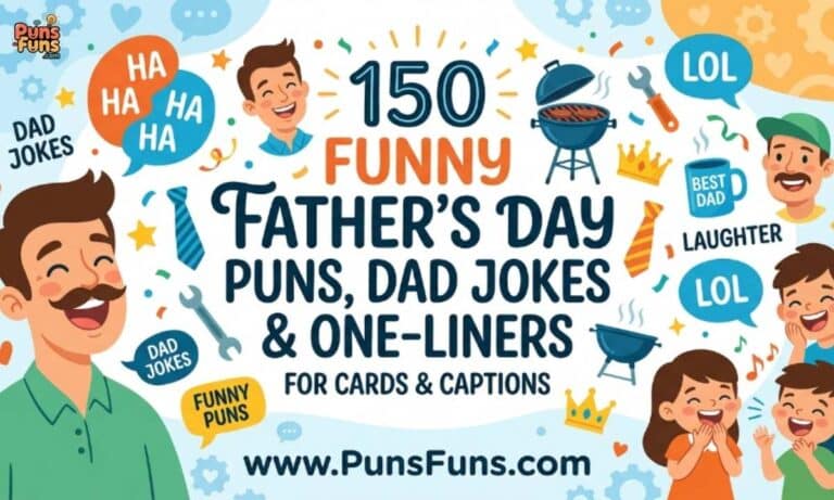 150 Funny Father's Day Puns, Dad Jokes & One-Liners for Cards and Captions