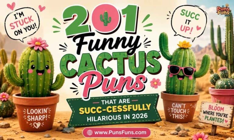201 Funny Cactus Puns That Are Succ-cessfully Hilarious in 2026