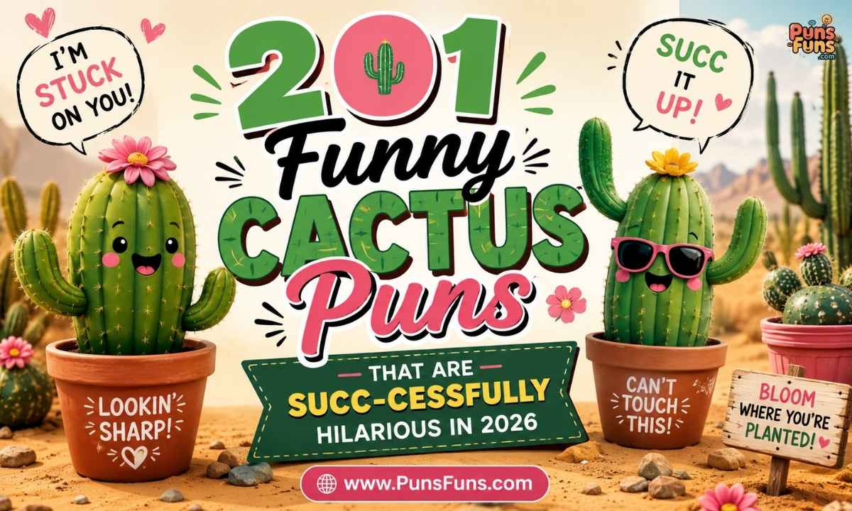 201 Funny Cactus Puns That Are Succ-cessfully Hilarious in 2026