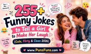 255+ Funny Jokes to Tell a Girl to Make Her Laugh (Cute, Flirty & Clean 2026)
