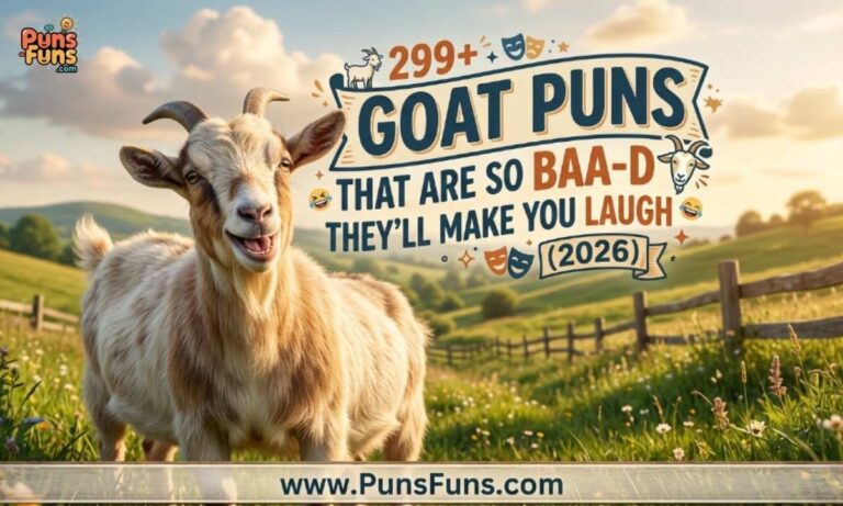 299+ Goat Puns That Are So Baa-d They'll Make You Laugh (2026)