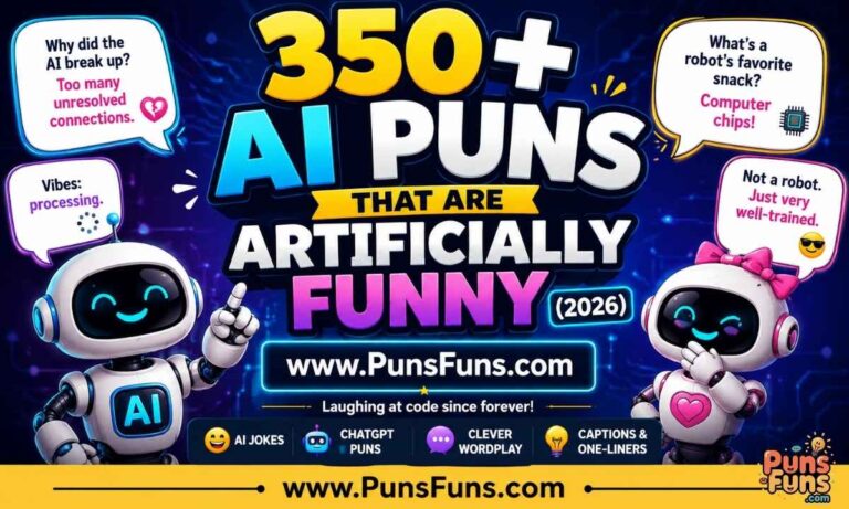 350+ AI Puns That Are Artificially Funny (2026)