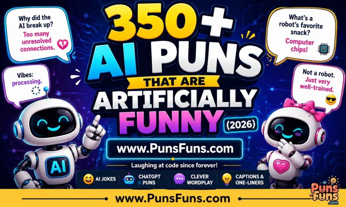 350+ AI Puns That Are Artificially Funny (2026)