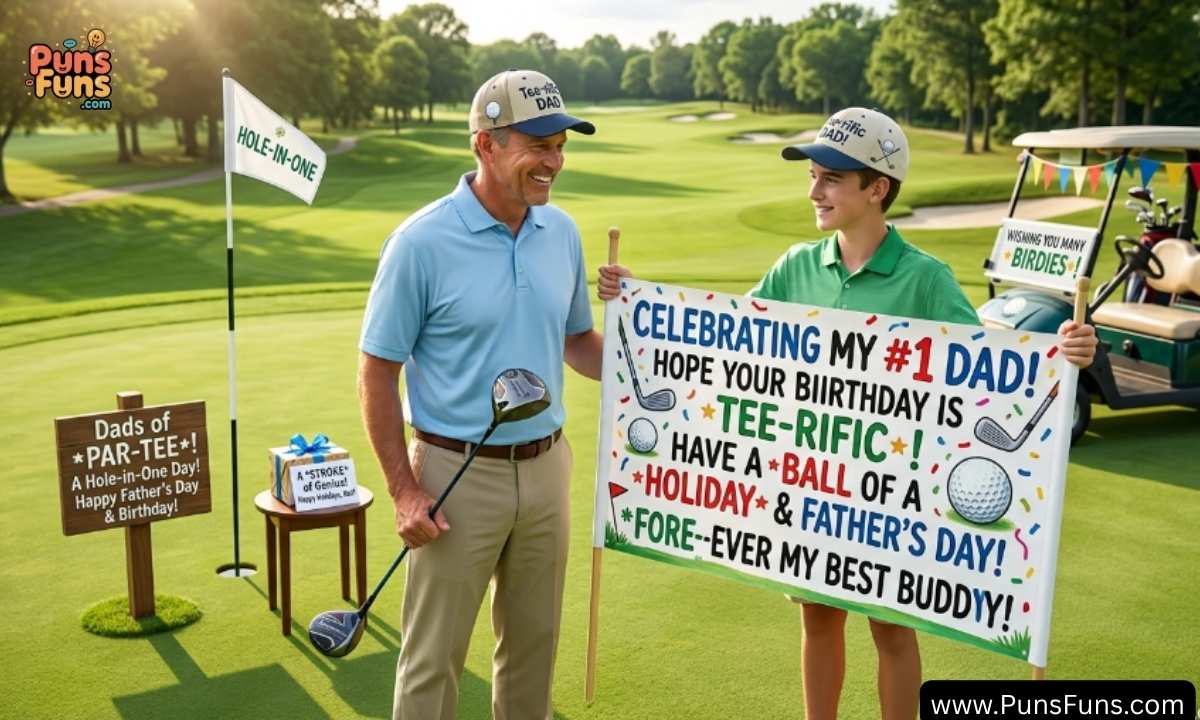 Birthday, Father's Day & Holiday Golf Puns
