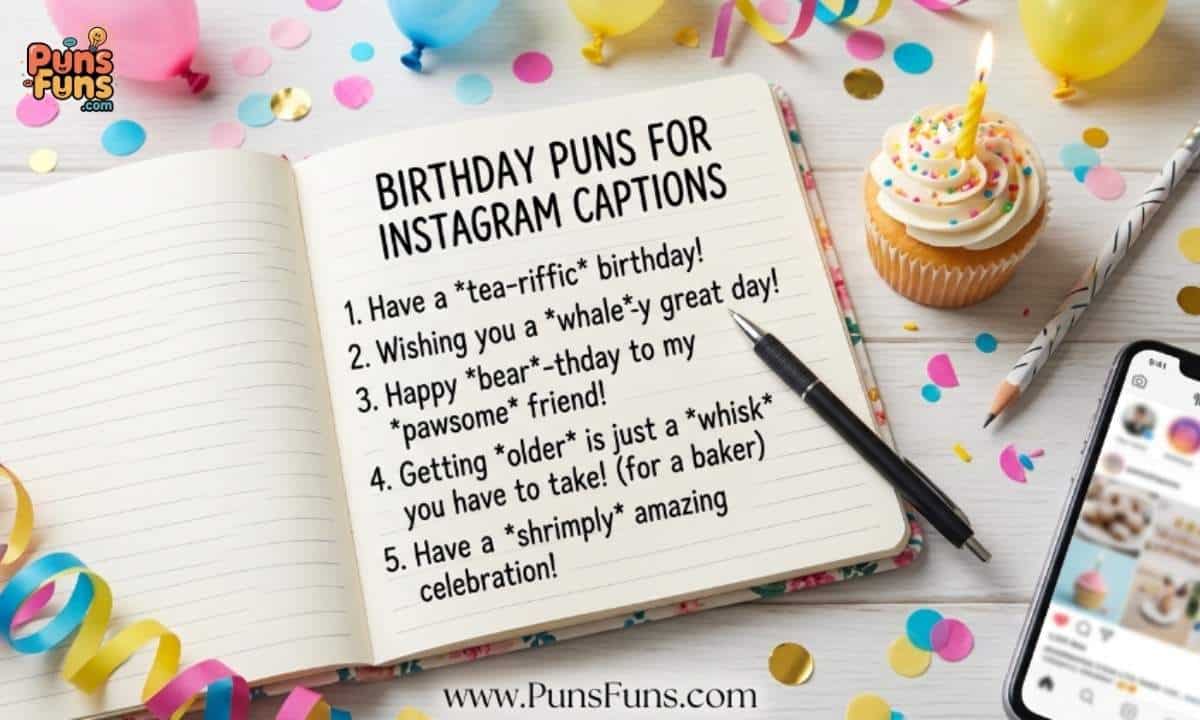 Birthday Puns for Instagram Captions