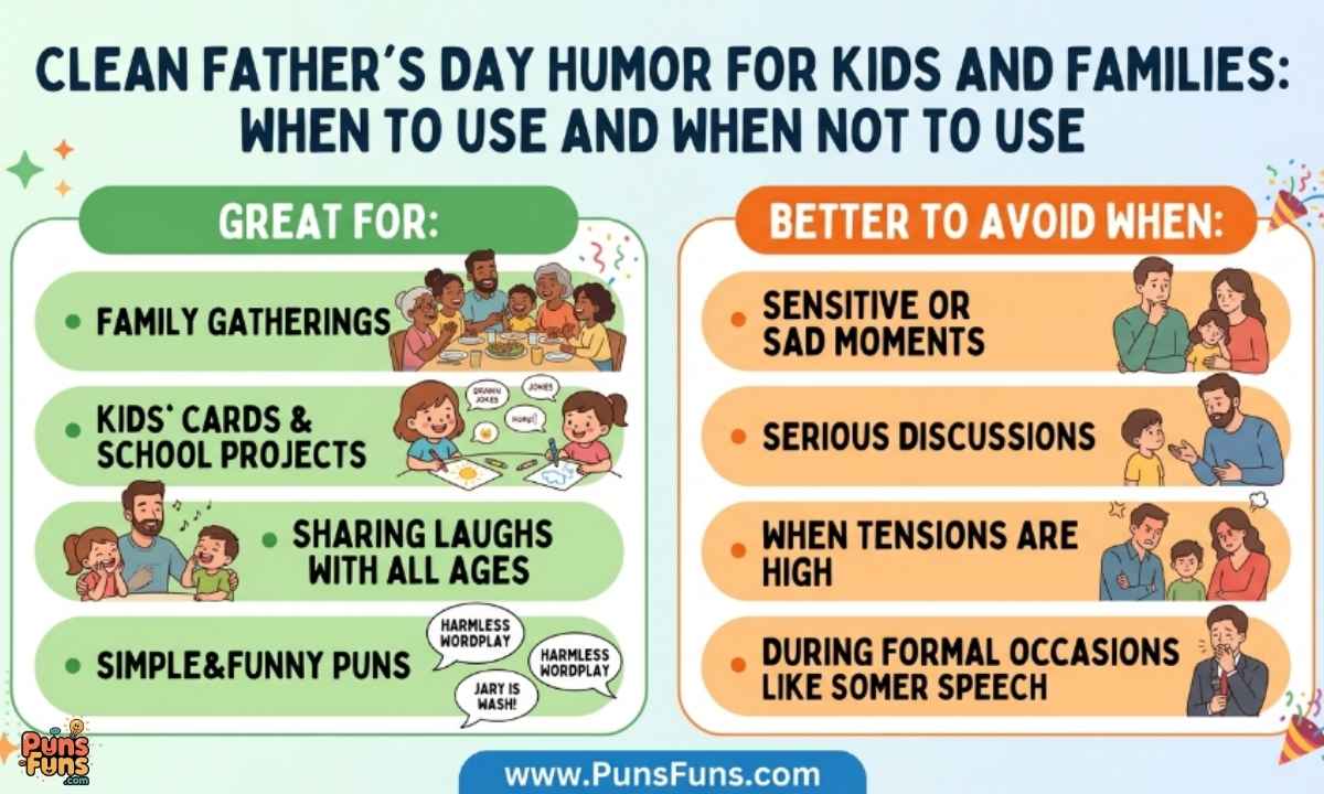 Clean Father's Day Humor for Kids and Families