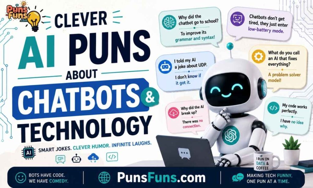 Clever AI Puns About Chatbots and Technology