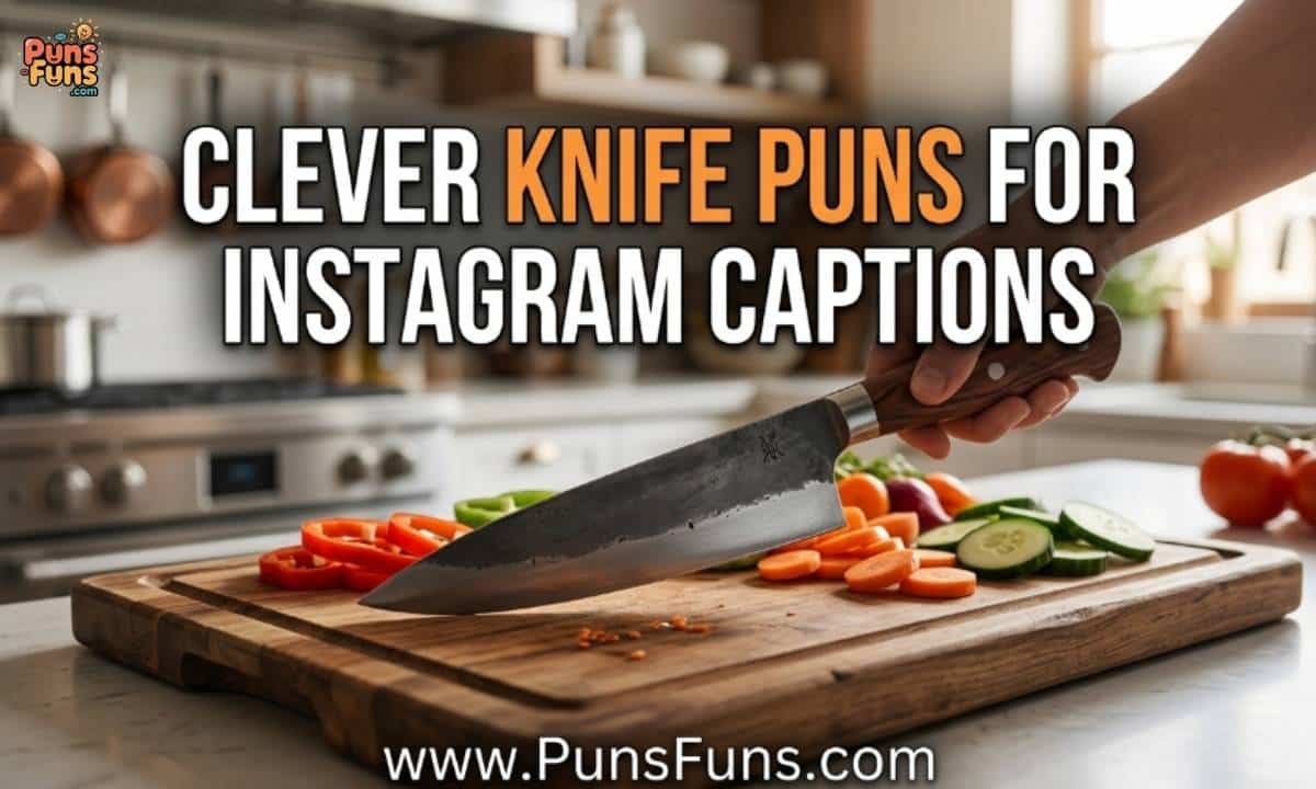 Clever Knife Puns for Instagram Captions