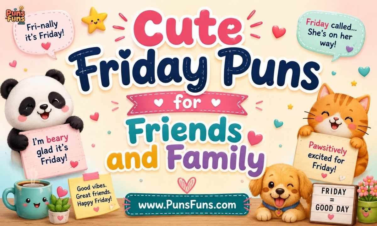 Cute Friday Puns for Friends and Family