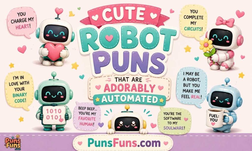 Cute Robot Puns That Are Adorably Automated