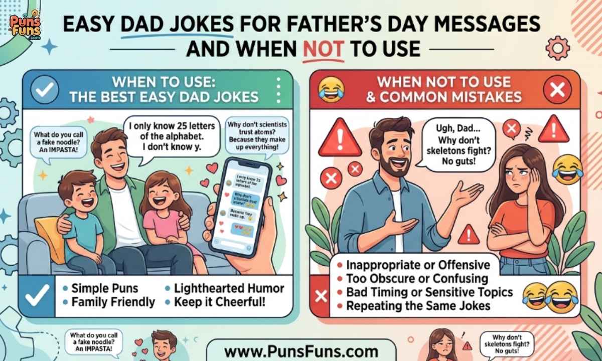 Easy Dad Jokes for Father's Day Messages