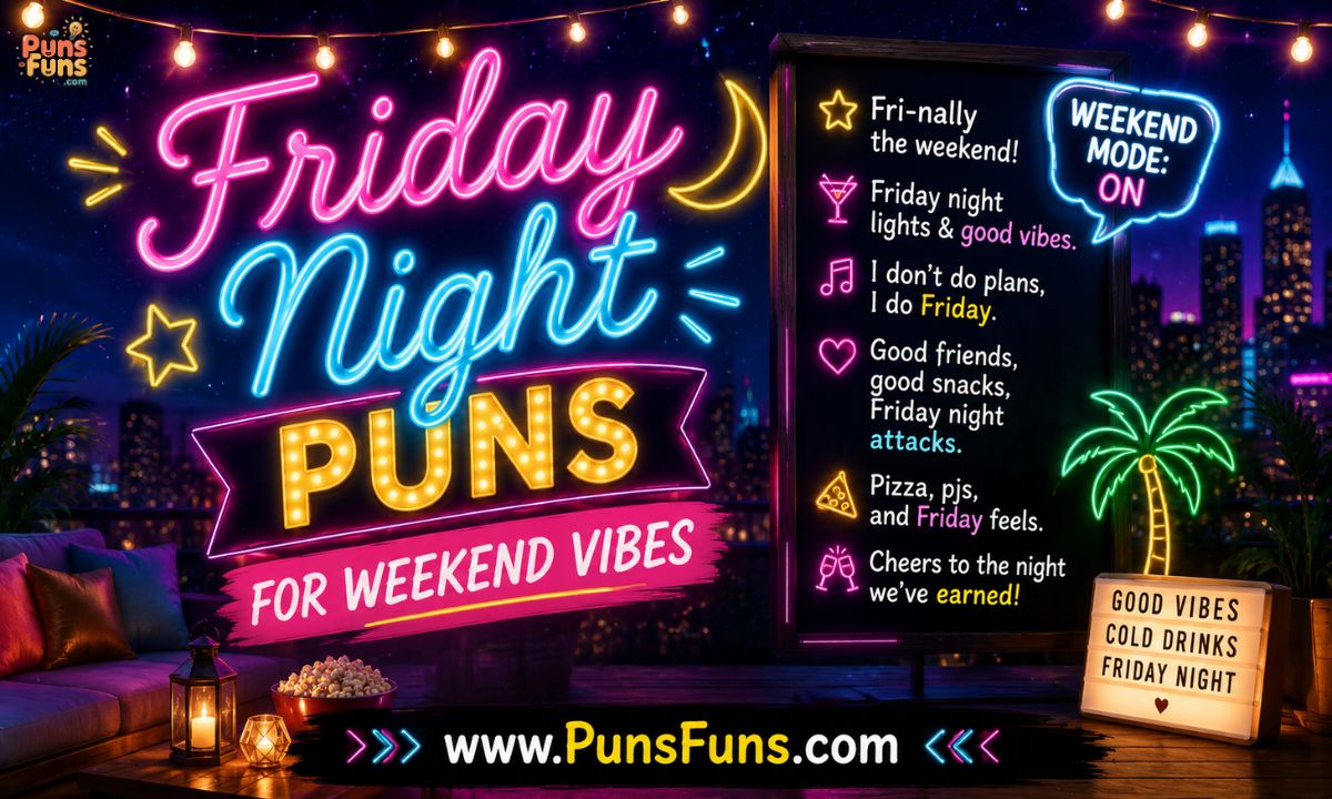 Friday Night Puns for Weekend Vibes