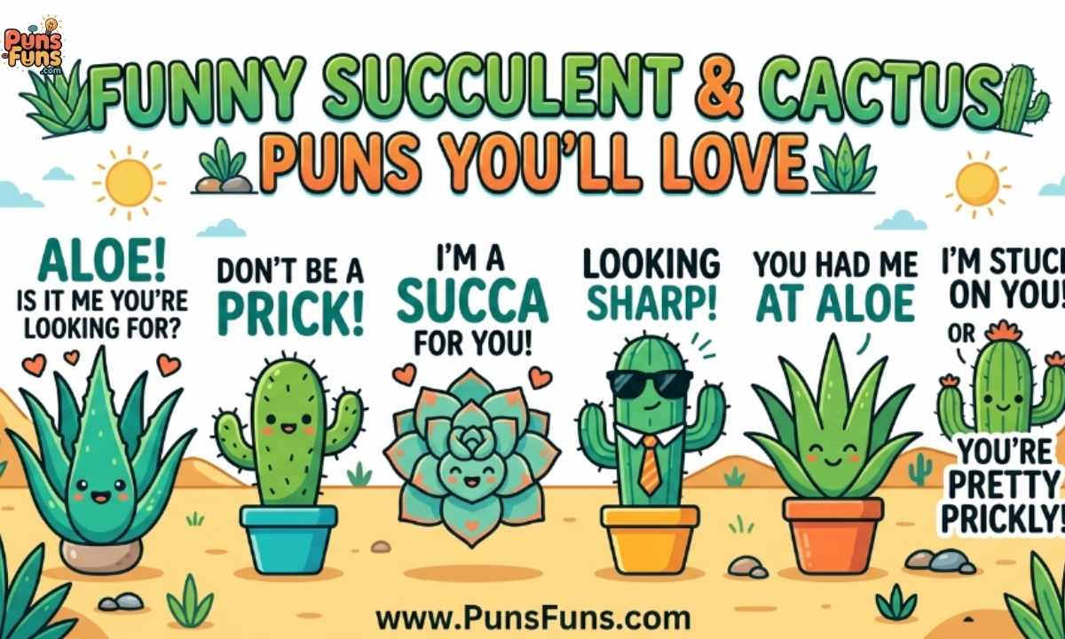 Funny Succulent and Cactus Puns You'll Love