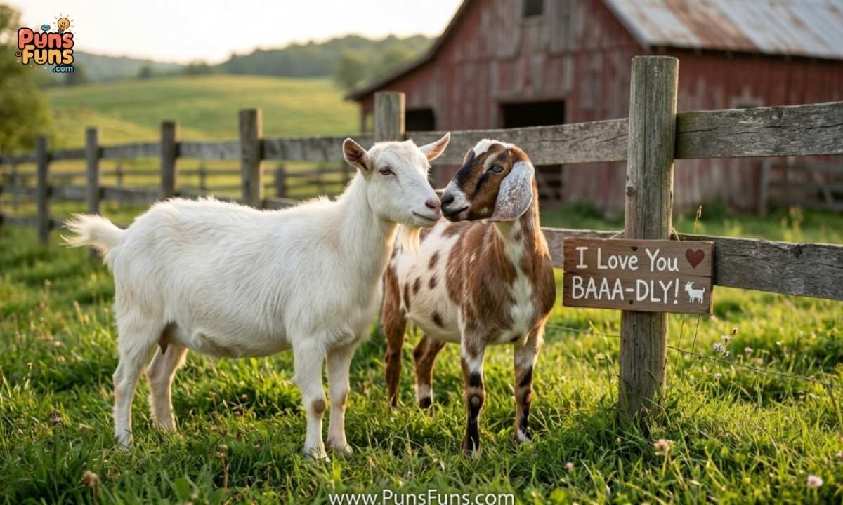 Goat Love Puns for Valentine's Day and Relationships