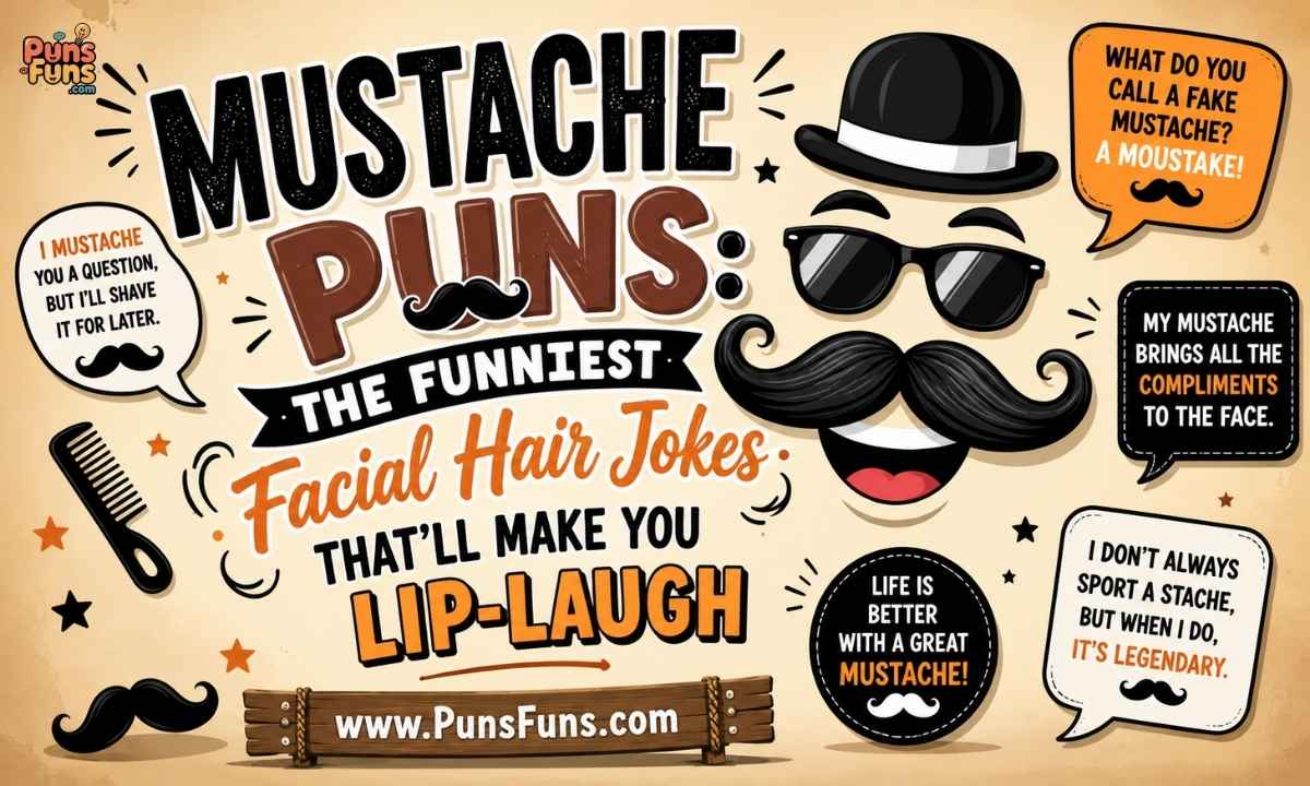 Mustache Puns The Funniest Facial Hair Jokes That'll Make You Lip-Laugh