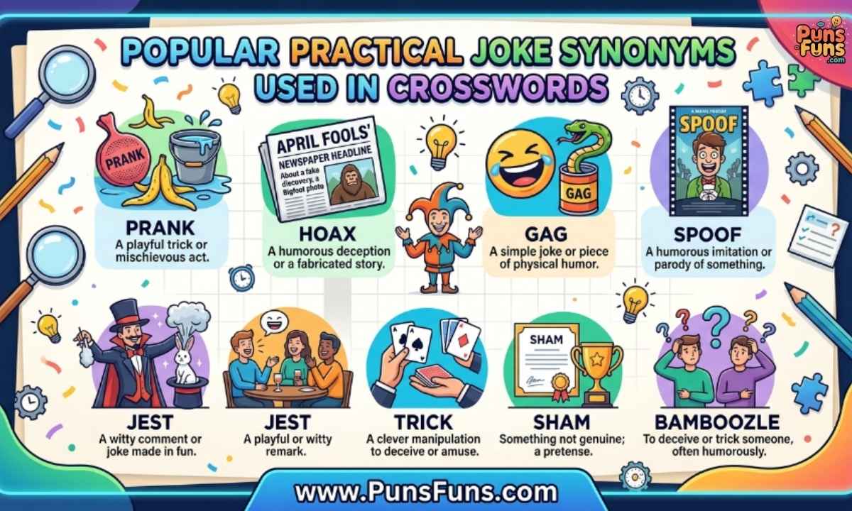 Popular Practical Joke Synonyms Used in Crosswords
