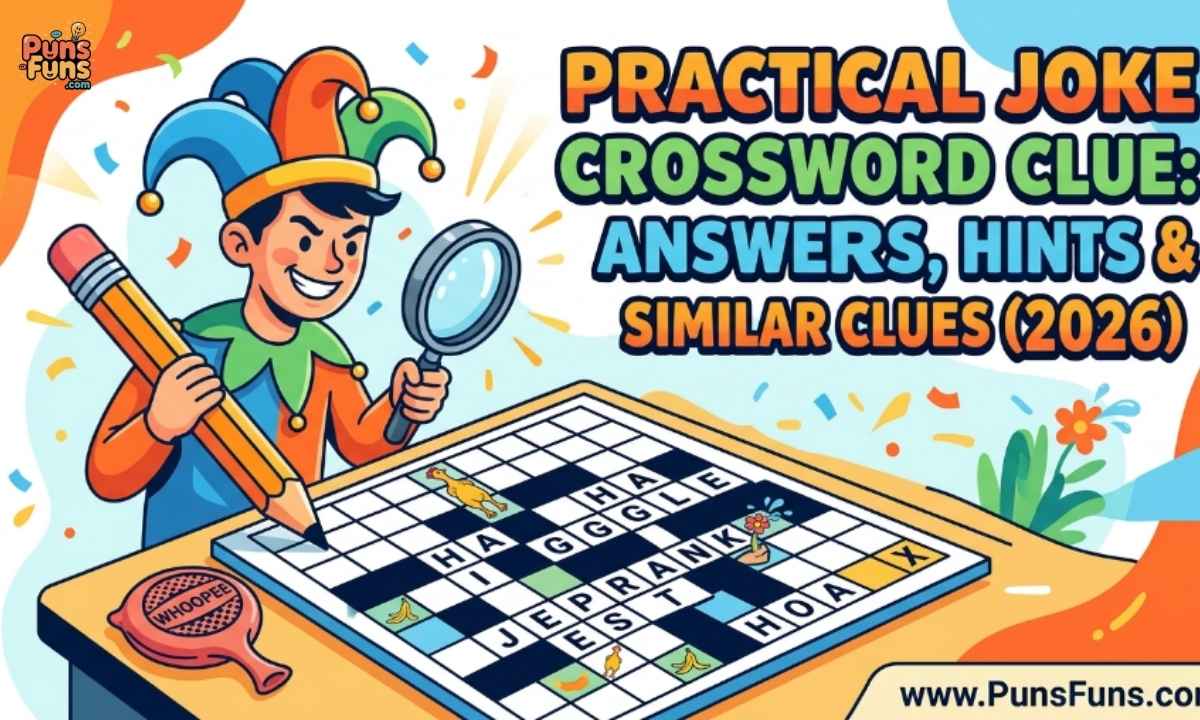 Practical Joke Crossword Clue Answers, Hints & Similar Clues (2026)