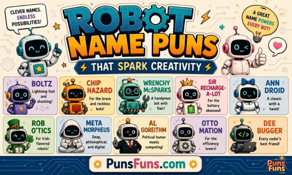 Robot Name Puns That Spark Creativity