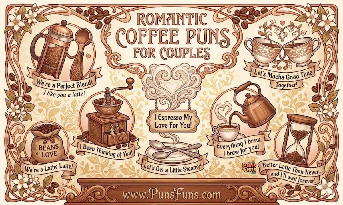 Romantic Coffee Puns for Couples