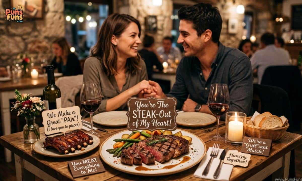 Romantic Meat Puns for Food Lovers
