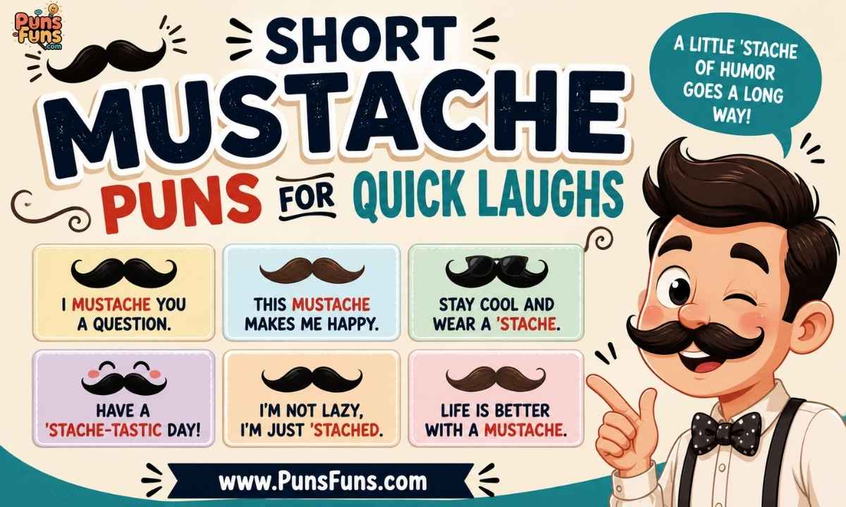 Short Mustache Puns for Quick Laughs