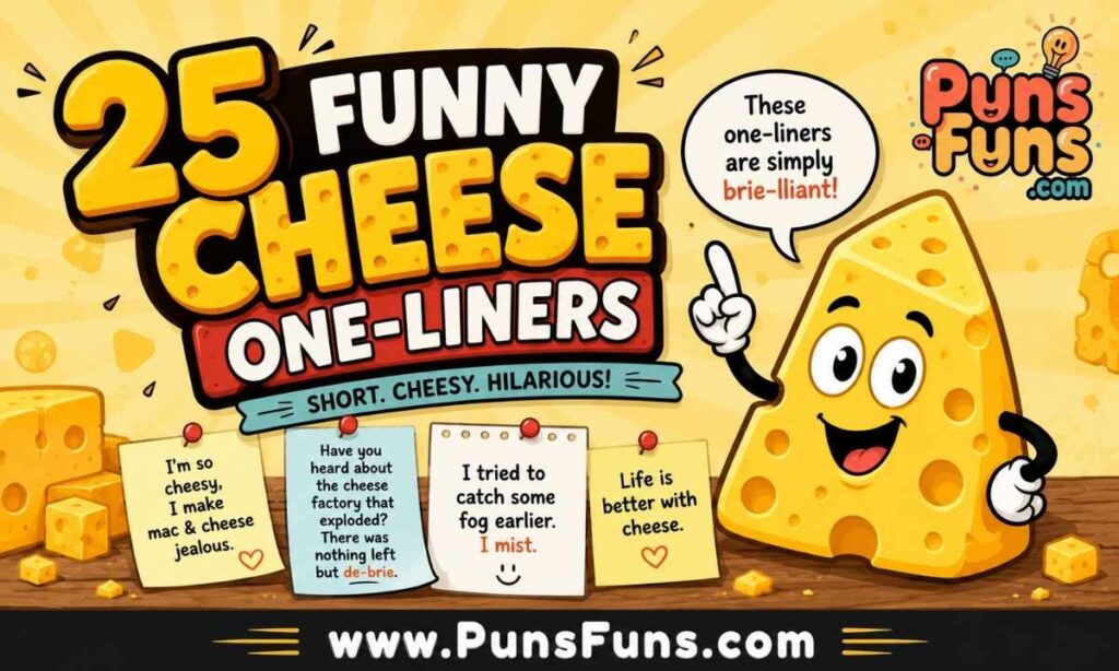 25 Funny Cheese One-Liners