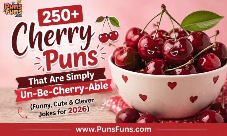 250+ Cherry Puns That Are Simply Un-Be-Cherry-Able (Funny, Cute & Clever Jokes for 2026)