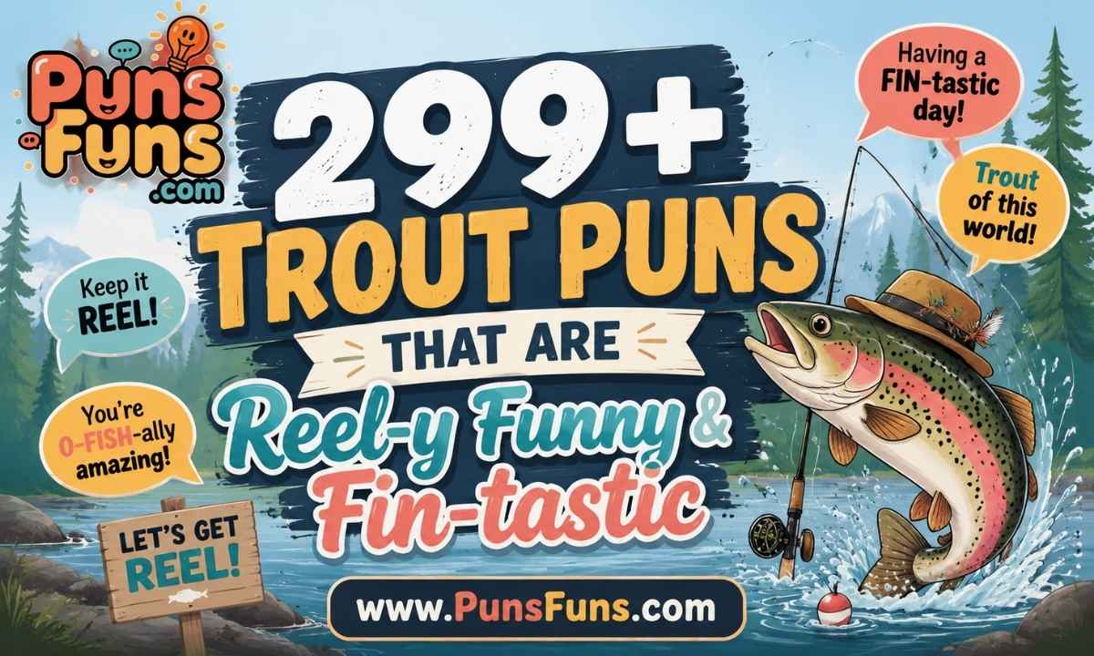 299+ Trout Puns That Are Reel-y Funny & Fin-tastic